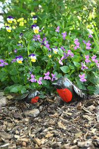 Tiny Recycled Metal Robin Sculpture