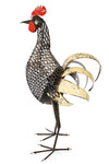Recycled Metal Mesh Strutting Rooster Sculpture