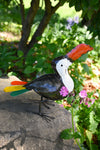 Colorful Recycled Metal Toucan Sculpture