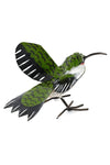 Ruby Throated Hummingbird Recycled Metal Sculpture