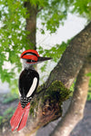 Wall-Hanging Recycled Metal Woodpecker