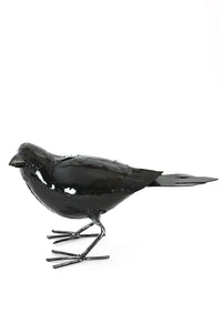 Recycled Metal Crow Sculpture