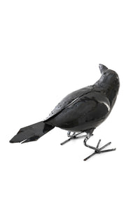 Recycled Metal Crow Sculpture