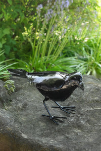 Recycled Metal Crow Sculpture