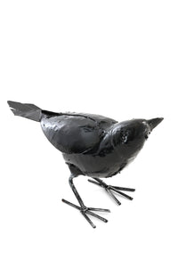 Recycled Metal Crow Sculpture