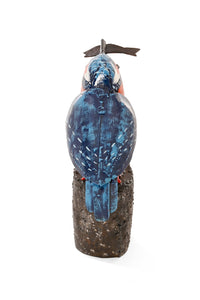 Recycled Metal Victorious Kingfisher Sculpture