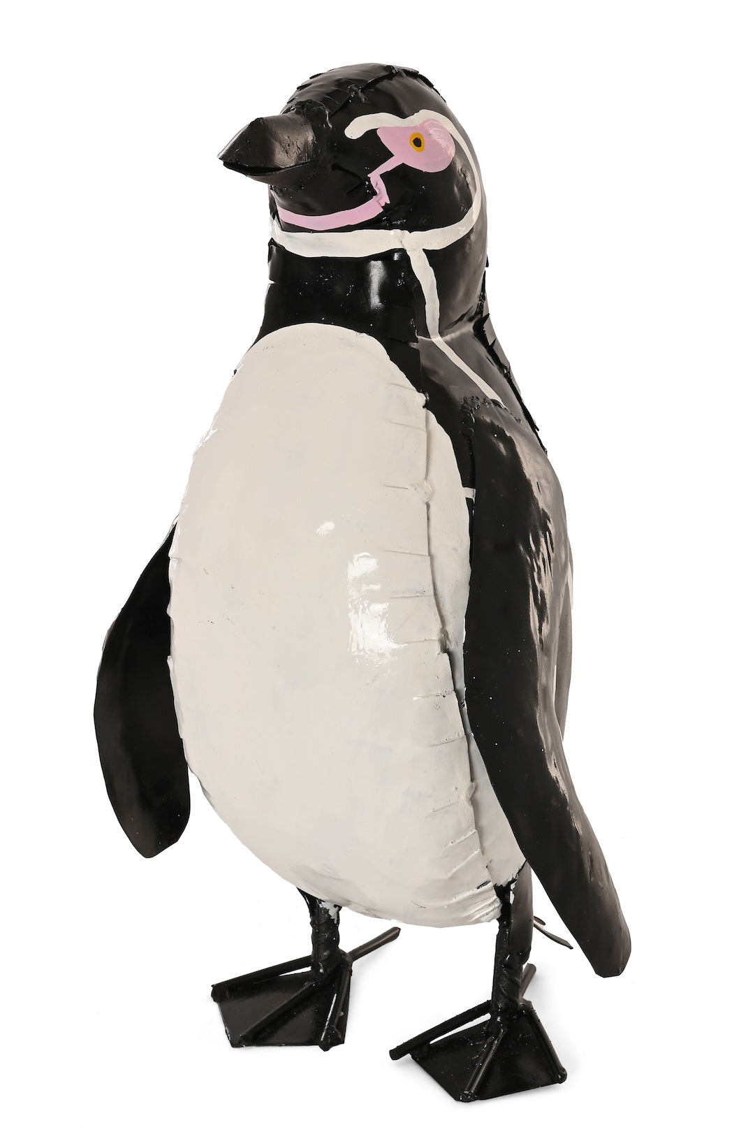 Recycled Metal African Black-Footed Penguin