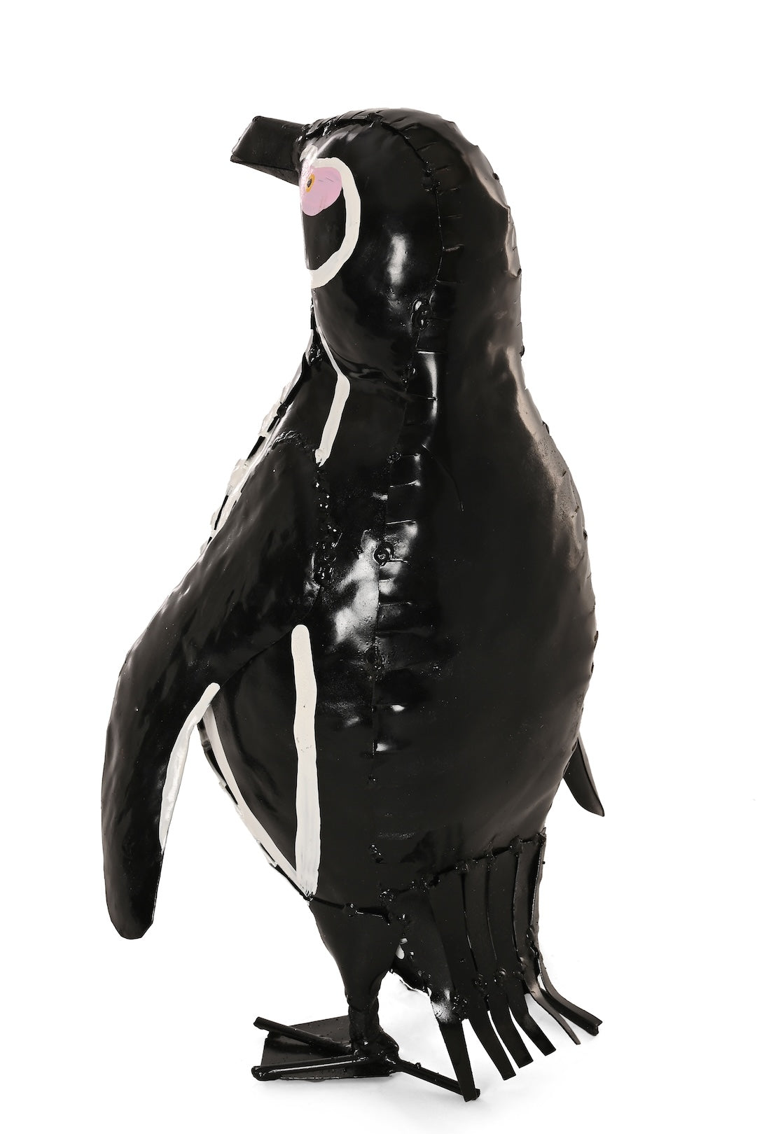 Recycled Metal African Black-Footed Penguin