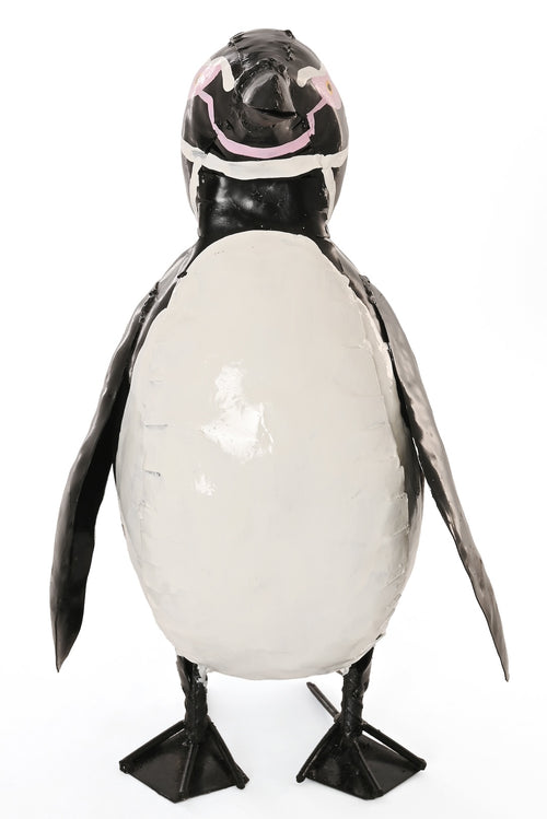 Recycled Metal African Black-Footed Penguin