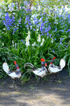 Small Recycled Metal Rooster Sculpture