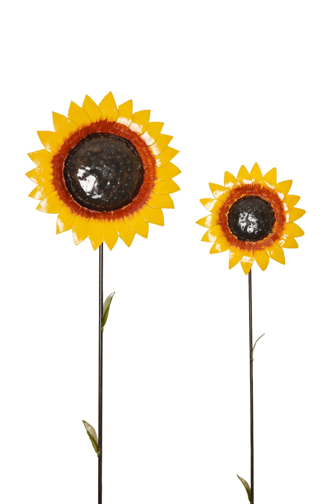 Large Recycled Metal Sunflower Garden Stake