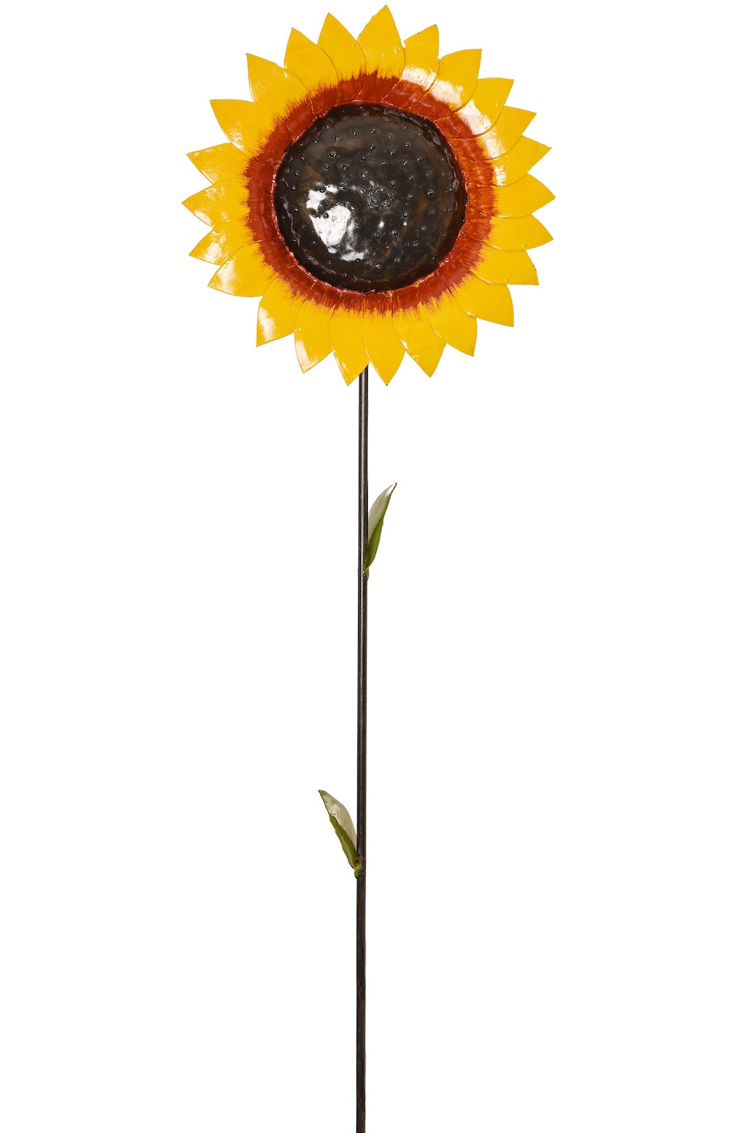 Large Recycled Metal Sunflower Garden Stake