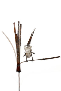 Recycled Metal Kingfisher Garden Stake