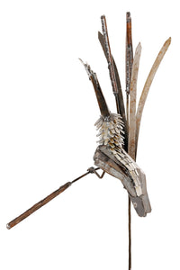 Recycled Metal Kingfisher Garden Stake