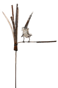 Recycled Metal Kingfisher Garden Stake