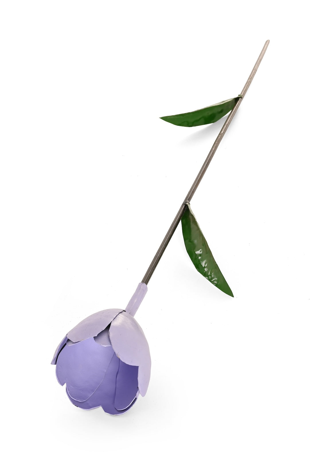 Purple Metal Tulip Garden Stake