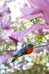 Recycled Metal Robin Hanging Sculpture