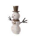 Large Stone and Metal Snowman Sculpture