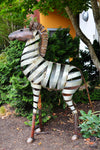 Recycled Oil Drum Zebra
