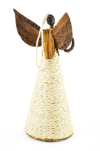 Large Banana Fiber and Natural Sisal Angel