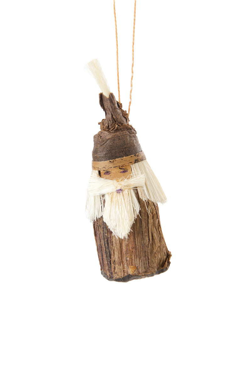 Natural Gnome Santa Holiday Ornaments