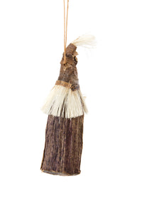 Natural Gnome Santa Holiday Ornament