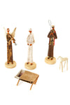 5-Piece Nativity Scene with Banana Fiber Box