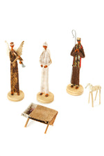 5-Piece Nativity Scene with Banana Fiber Box