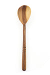 Kenyan Wild Olive Wood Pretty Banded Serving Spoon