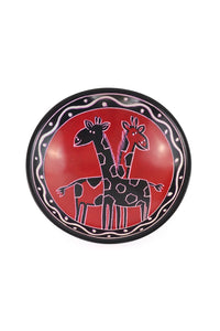 Friendly Giraffes Soapstone Bowl