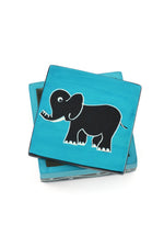 Playful Elephant Soapstone Box