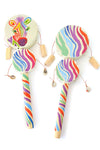Double Reversible Rainbow Zebra Spin Drum