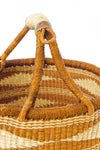 Copper Diamond Handwoven Decorative Bolga Basket