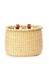 Natural Elephant Grass Bicycle Basket