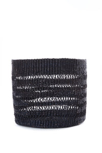 Raven Lace Weave Basket Bin from Ghana - Small