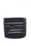 Raven Lace Weave Basket Bin from Ghana - Small