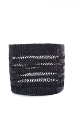 Raven Lace Weave Basket Bin from Ghana - Small