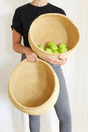 Round Bolga Storage Basket - Natural