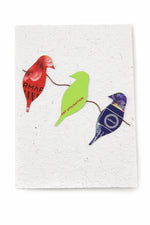 Birds on a Branch Recycled Note Card