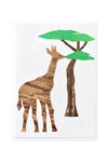 Banana Fiber Foraging Giraffe Note Card