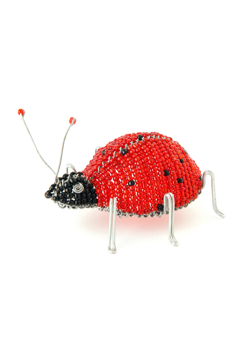 Beaded Ladybug Sculpture