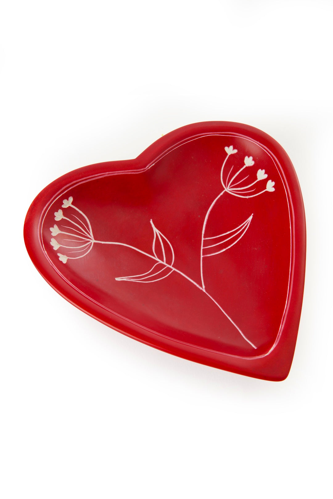Ammi Flower Heart-Shaped Soapstone Dish - Valentine's Day Gifts