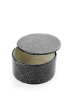Black Deco Dot Soapstone Desktop Box