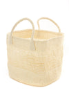 Set of Three Open Weave Natural Sisal Nesting Baskets