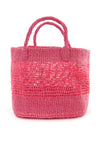 Pink Lace Weave Square Sisal Baskets