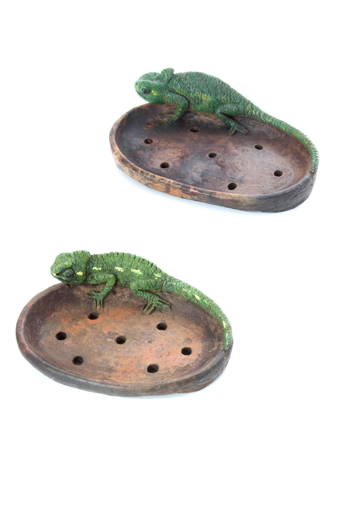 Ceramic Chameleon Soap Dish