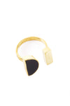 Kenyan Umbra Ring in Brass and Dark Cow Horn