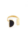 Kenyan Umbra Ring in Brass and Dark Cow Horn