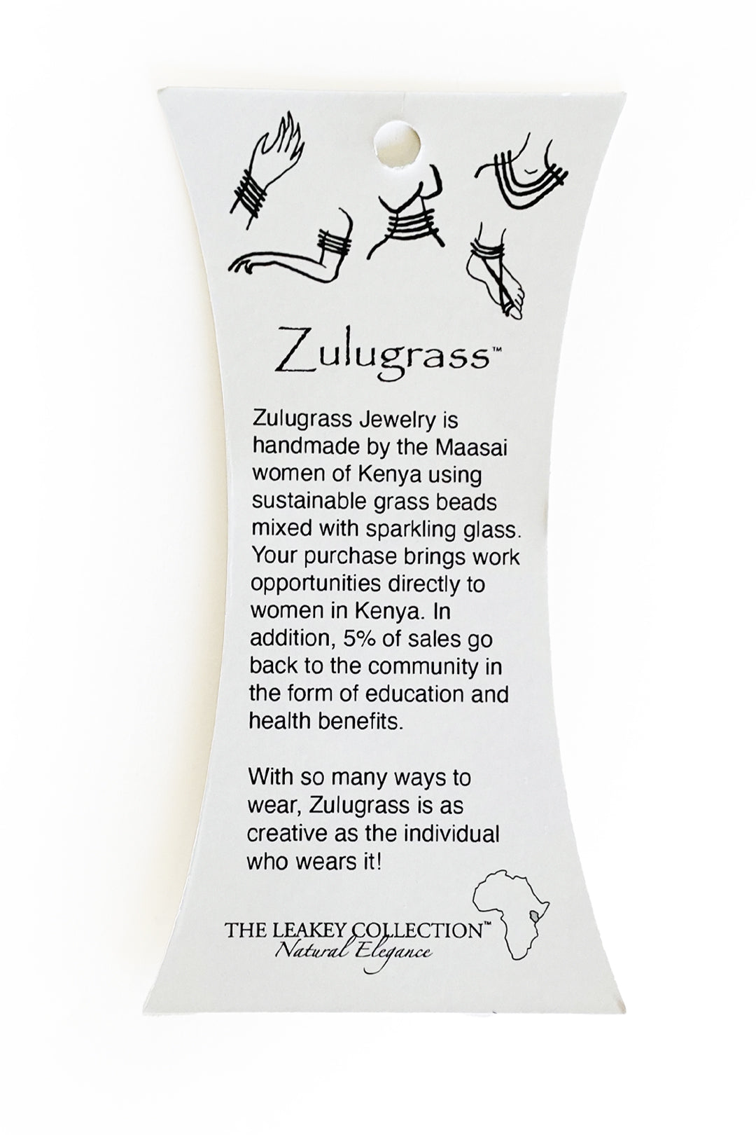The Leakey Collection Zulugrass Display Card
