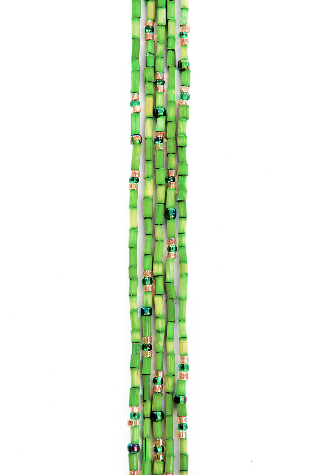 Set/5 Green 26" Zulugrass Single Strands from The Leakey Collection